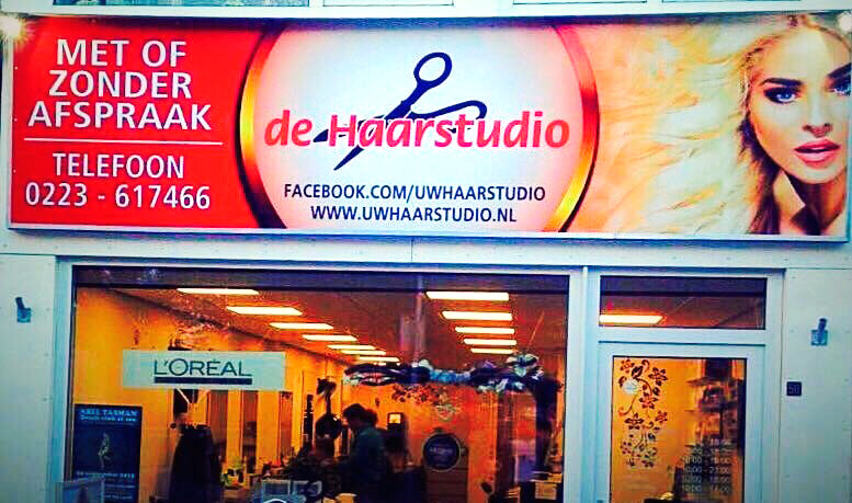 Gevelbord de Haarstudio