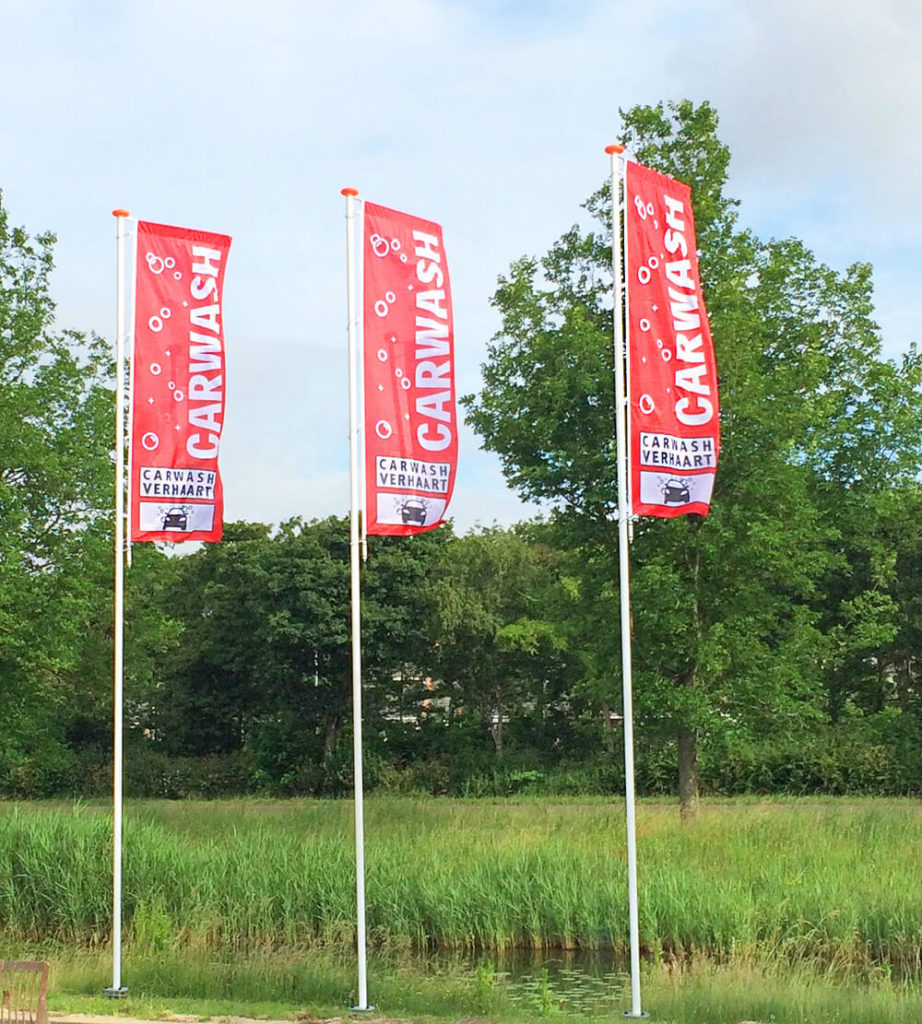 Vlaggen Carwash Verhaart